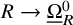 upper R right arrow normal upper Omega underbar Subscript upper R Superscript 0