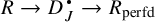 Mathematical sequence R arrow D sub J dot arrow R sub p e r f d.