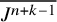 upper J Superscript n plus k minus 1 Baseline overbar