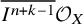upper I Superscript n plus k minus 1 Baseline overbar script upper O Subscript upper X