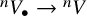 Superscript n Baseline upper V Subscript bullet Baseline right arrow Superscript n Baseline upper V