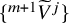 StartSet Superscript m plus 1 Baseline upper V overtilde Superscript j Baseline EndSet
