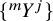 StartSet Superscript m Baseline upper Y Superscript j Baseline EndSet