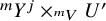 Superscript m Baseline upper Y Superscript j times Sub Superscript m Subscript upper V upper U prime