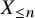 upper X Subscript less than or equals n