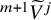 Superscript m plus 1 Baseline upper V overtilde Superscript j