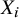 upper X Subscript i