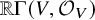 double struck upper R normal upper Gamma left parenthesis upper V comma script upper O Subscript upper V Baseline right parenthesis