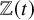 double struck upper Z left parenthesis t right parenthesis
