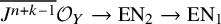 upper J Superscript n plus k minus 1 Baseline overbar script upper O Subscript upper Y Baseline right arrow EN Subscript 2 Baseline right arrow EN Subscript 1