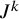 upper J Superscript k