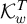 script upper K Subscript w Superscript upper T