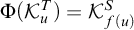 normal upper Phi left parenthesis script upper K Subscript u Superscript upper T Baseline right parenthesis equals script upper K Subscript f left parenthesis u right parenthesis Superscript upper S