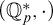 left parenthesis double struck upper Q Subscript p Superscript asterisk Baseline comma dot right parenthesis