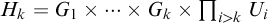 upper H Subscript k Baseline equals upper G 1 times midline horizontal ellipsis times upper G Subscript k Baseline times product Underscript i greater than k Endscripts upper U Subscript i