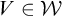 upper V element of script upper W