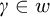 gamma element of w