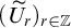 left parenthesis upper U overtilde Subscript r Baseline right parenthesis Subscript r element of double struck upper Z