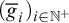 left parenthesis g overbar Subscript i Baseline right parenthesis Subscript i element of double struck upper N Sub Superscript plus