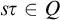 s tau element of upper Q