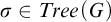 sigma element of upper T r e e left parenthesis upper G right parenthesis