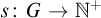 s colon upper G right arrow double struck upper N Superscript plus