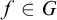 f element of upper G