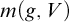 m left parenthesis g comma upper V right parenthesis
