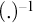 left parenthesis period right parenthesis Superscript negative 1