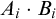 upper A Subscript i Baseline dot upper B Subscript i