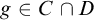 g element of upper C intersection upper D
