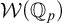 script upper W left parenthesis double struck upper Q Subscript p Baseline right parenthesis