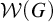 script upper W left parenthesis upper G right parenthesis