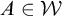 upper A element of script upper W