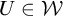 upper U element of script upper W