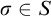 sigma element of upper S