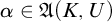 alpha element of German upper A left parenthesis upper K comma upper U right parenthesis
