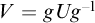 upper V equals g upper U g Superscript negative 1