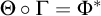 normal upper Theta ring normal upper Gamma equals normal upper Phi Superscript asterisk