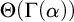 normal upper Theta left parenthesis normal upper Gamma left parenthesis alpha right parenthesis right parenthesis