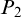 upper P 2
