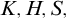upper K comma upper H comma upper S comma
