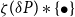 zeta left parenthesis delta upper P right parenthesis asterisk StartSet bullet EndSet