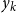 y Subscript k