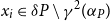 x Subscript i Baseline element of delta upper P minus gamma squared left parenthesis alpha Subscript upper P Baseline right parenthesis