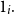 1 Subscript i Baseline period