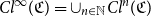 upper C l Superscript normal infinity Baseline left parenthesis German upper C right parenthesis equals union Subscript n element of double struck upper N Baseline upper C l Superscript n Baseline left parenthesis German upper C right parenthesis
