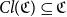 upper C l left parenthesis German upper C right parenthesis subset of or equal to German upper C