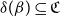delta left parenthesis beta right parenthesis subset of or equal to German upper C