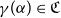 gamma left parenthesis alpha right parenthesis element of German upper C